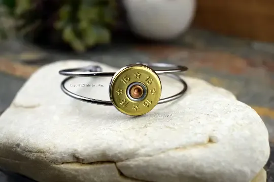 16 Gauge Shotgun Adjustable Cuff Bracelet