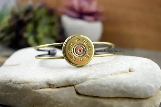 16 Gauge Shotgun Adjustable Cuff Bracelet