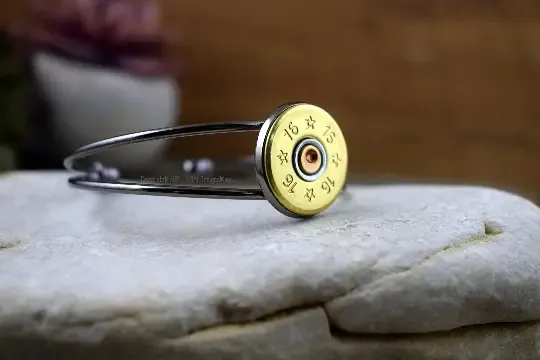 16 Gauge Shotgun Adjustable Cuff Bracelet