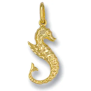 9ct Yellow Gold Seahorse Necklace