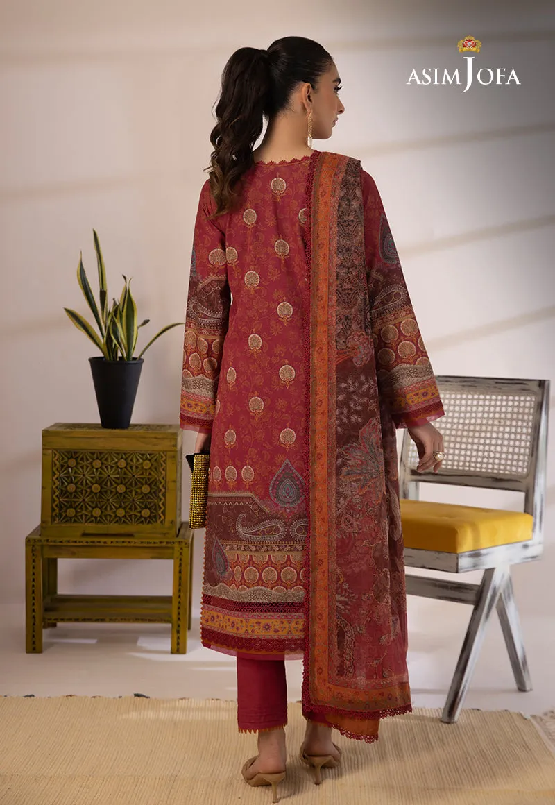 AJBP-15 Designers Stitched EMBROIDERED CAMBRIC 3 PCS