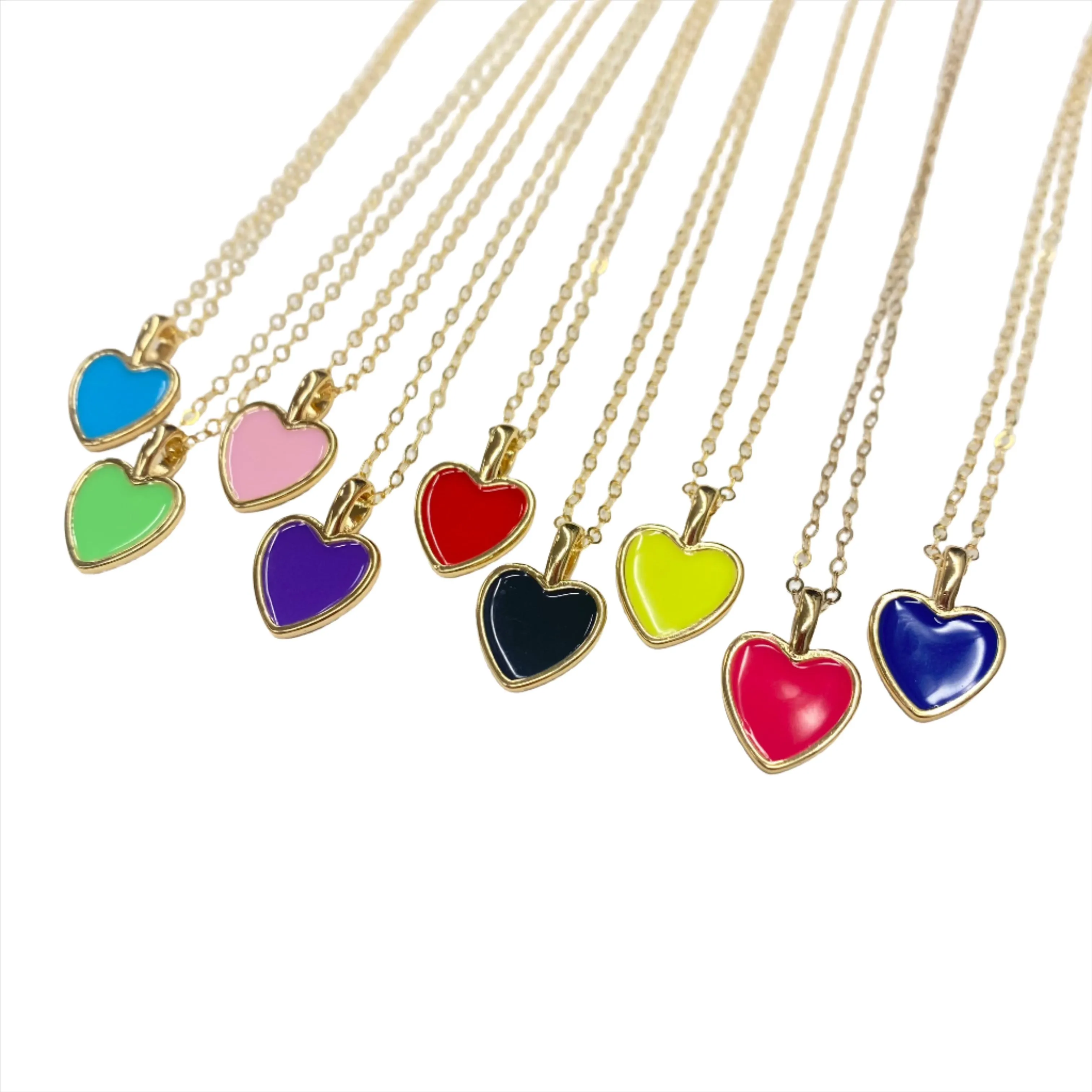 Alexa Large Heart Necklace | Gold