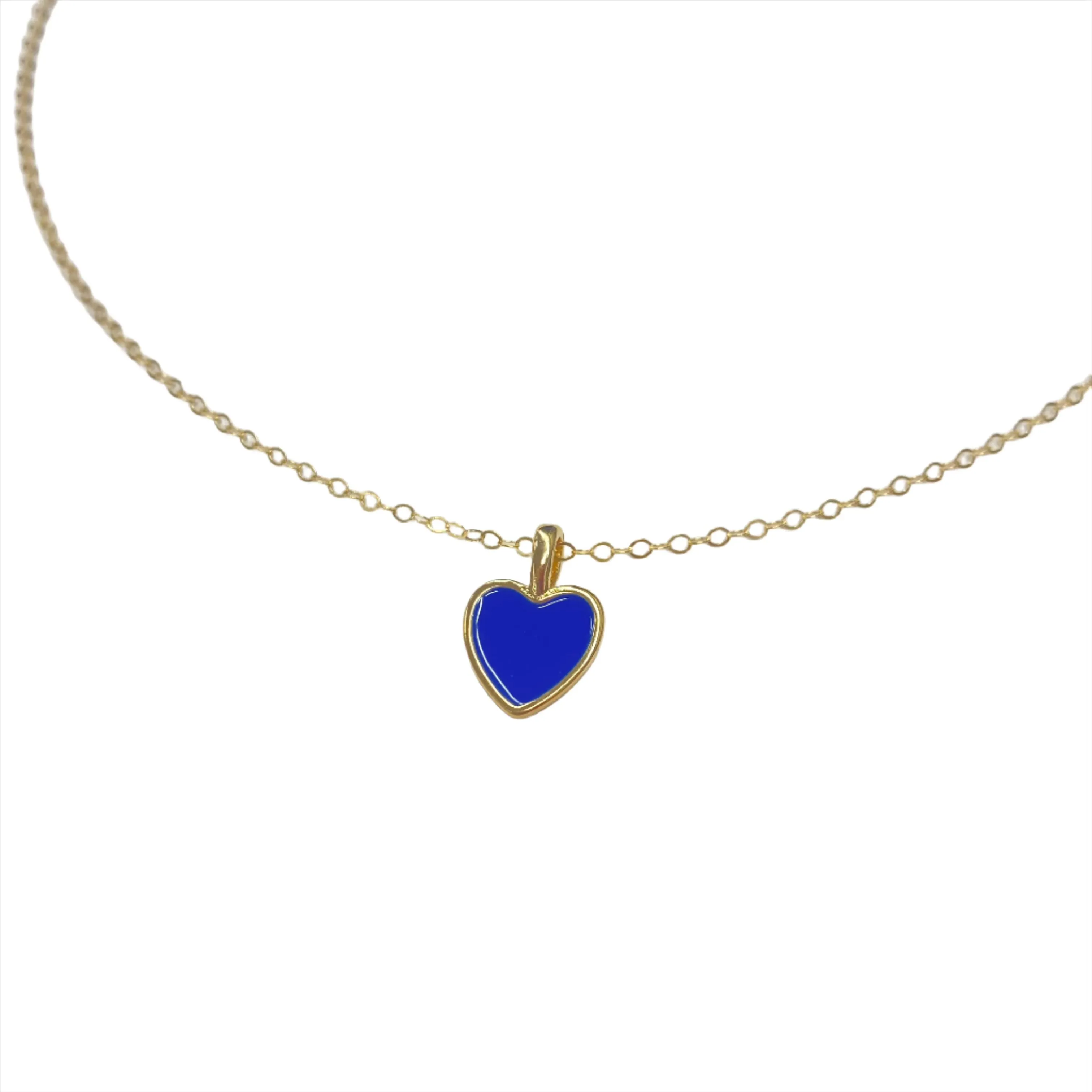 Alexa Large Heart Necklace | Gold