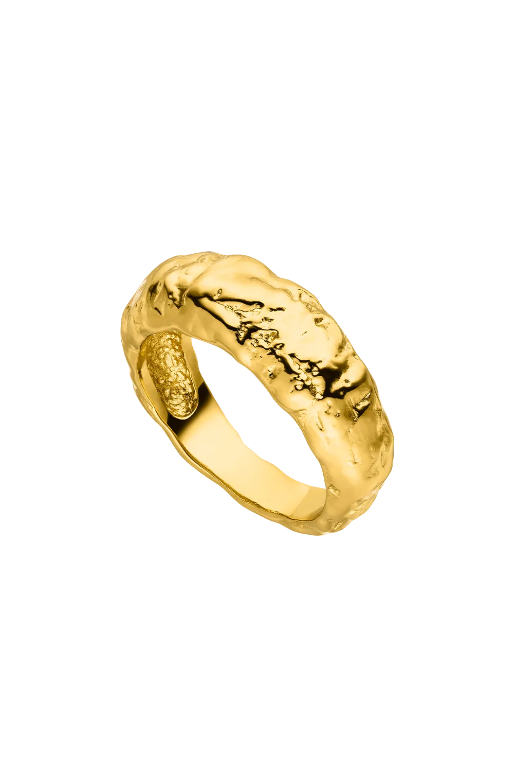 Amalfi Molten Ring 14K Gold Plated