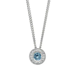 Birth Gems Blue Topaz Pendant