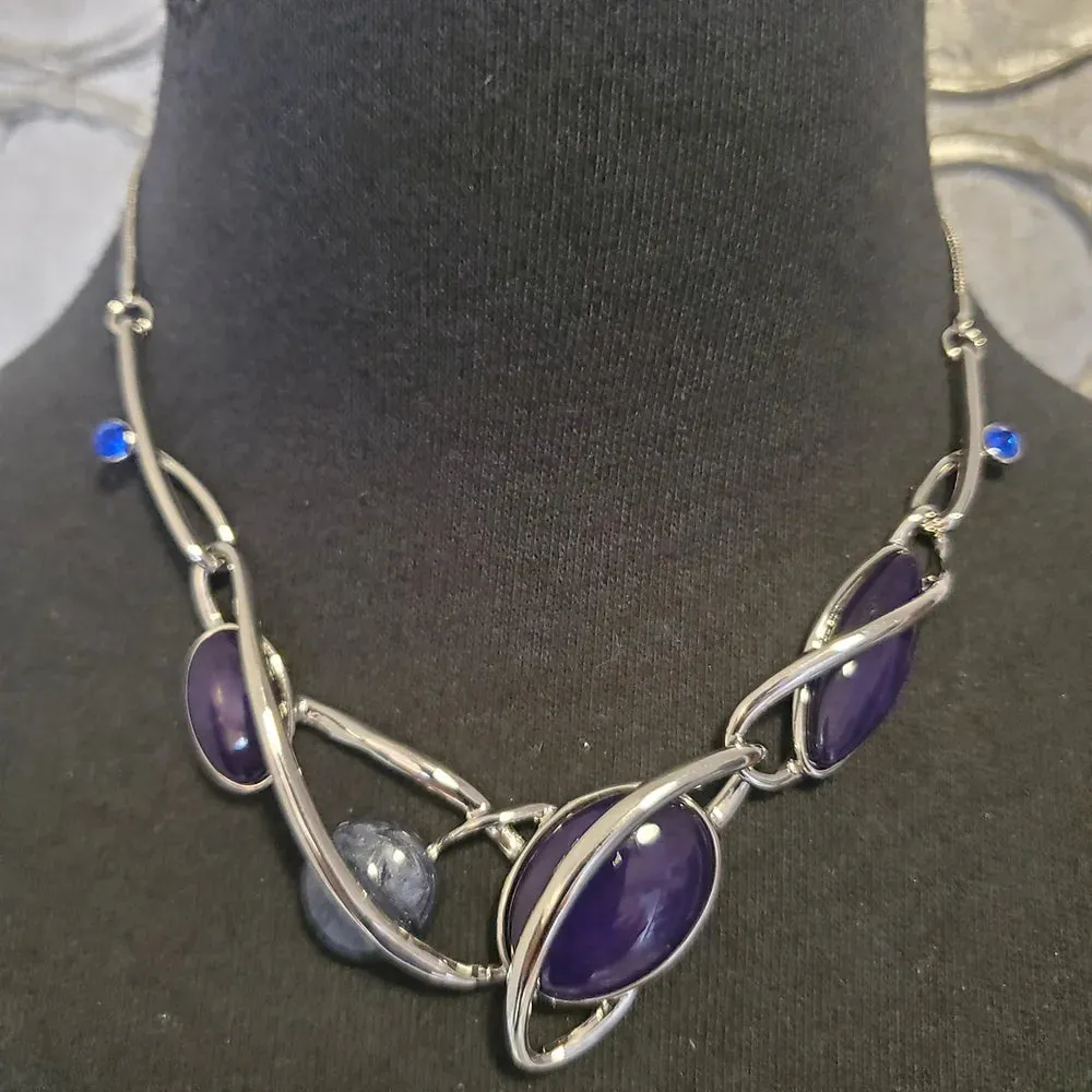 Blue Space Necklace