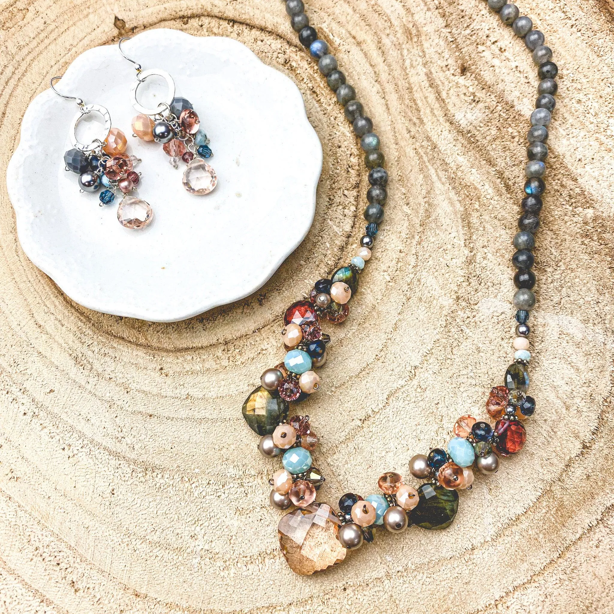 Boho Regina Statement Gemstone Necklace