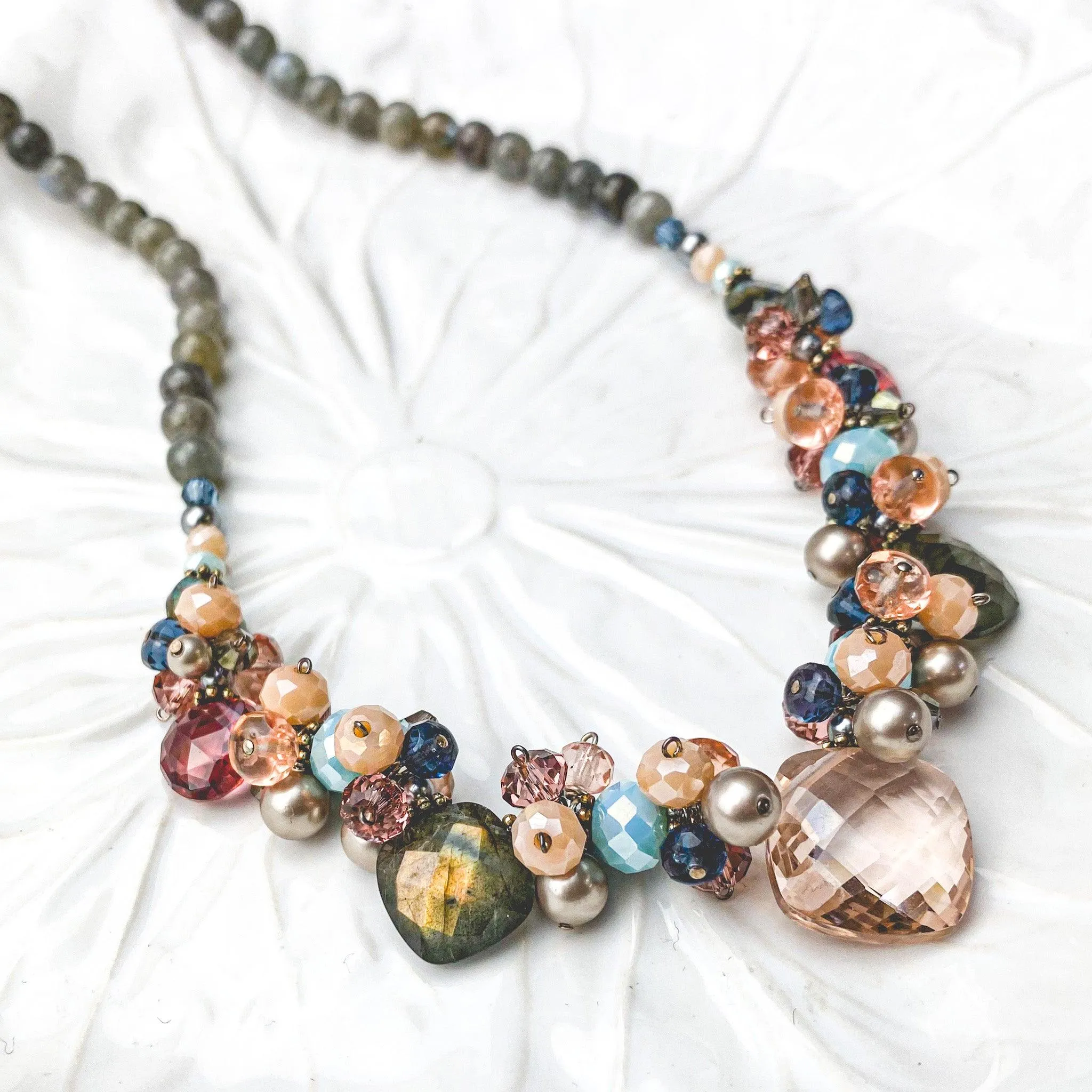 Boho Regina Statement Gemstone Necklace