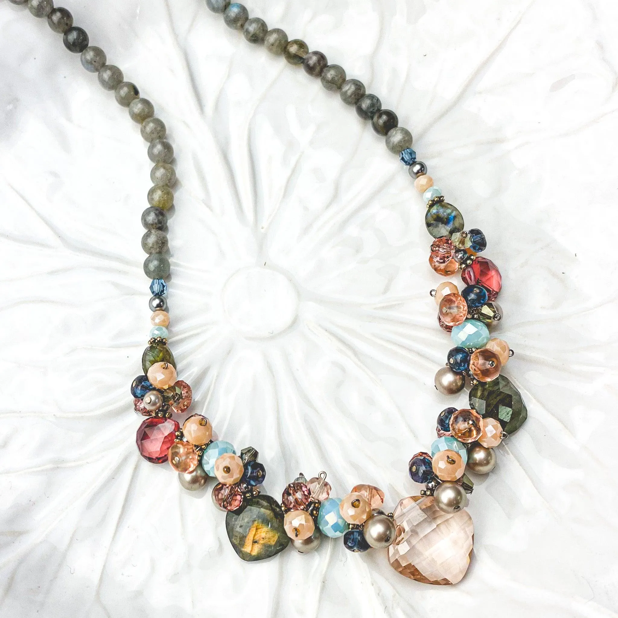 Boho Regina Statement Gemstone Necklace