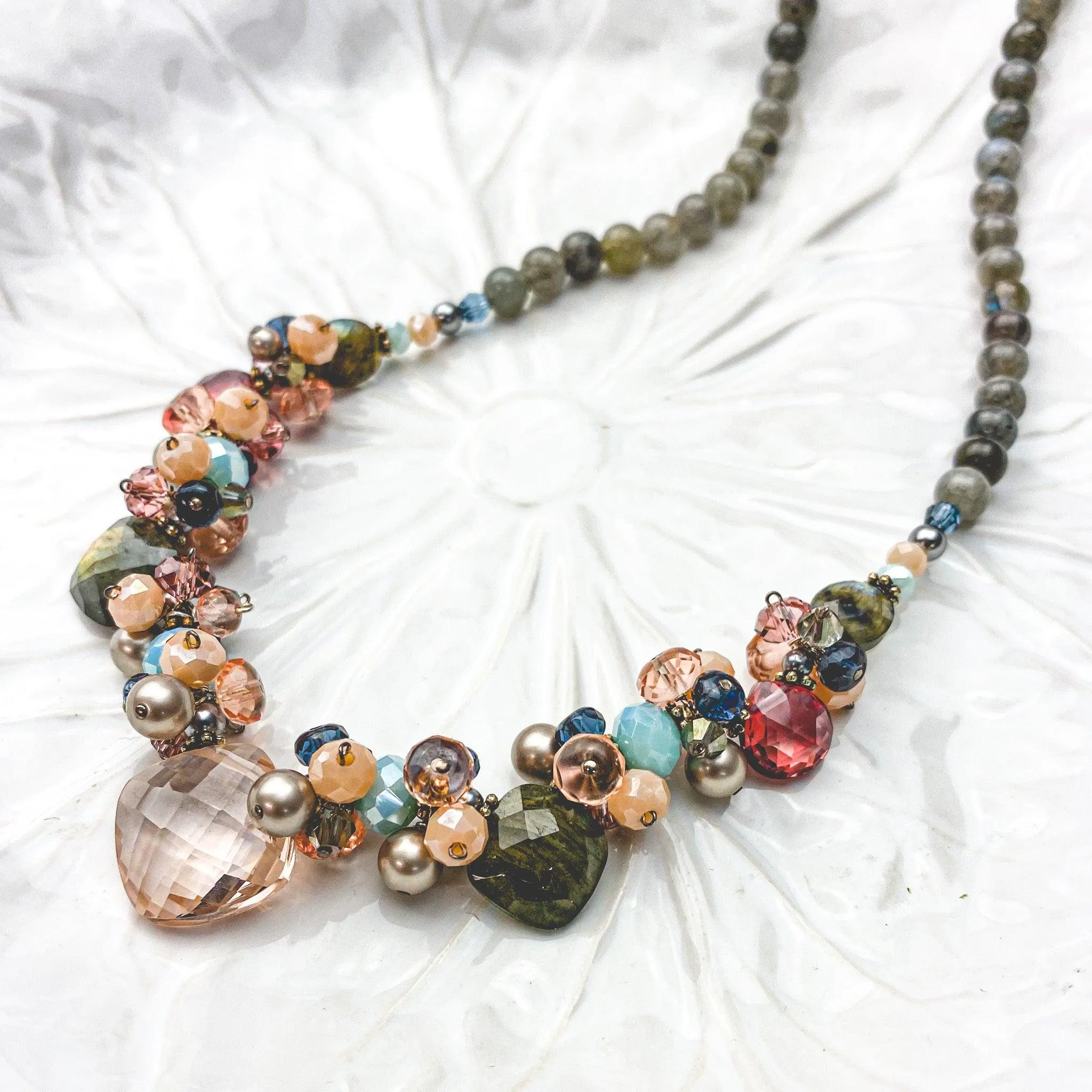 Boho Regina Statement Gemstone Necklace