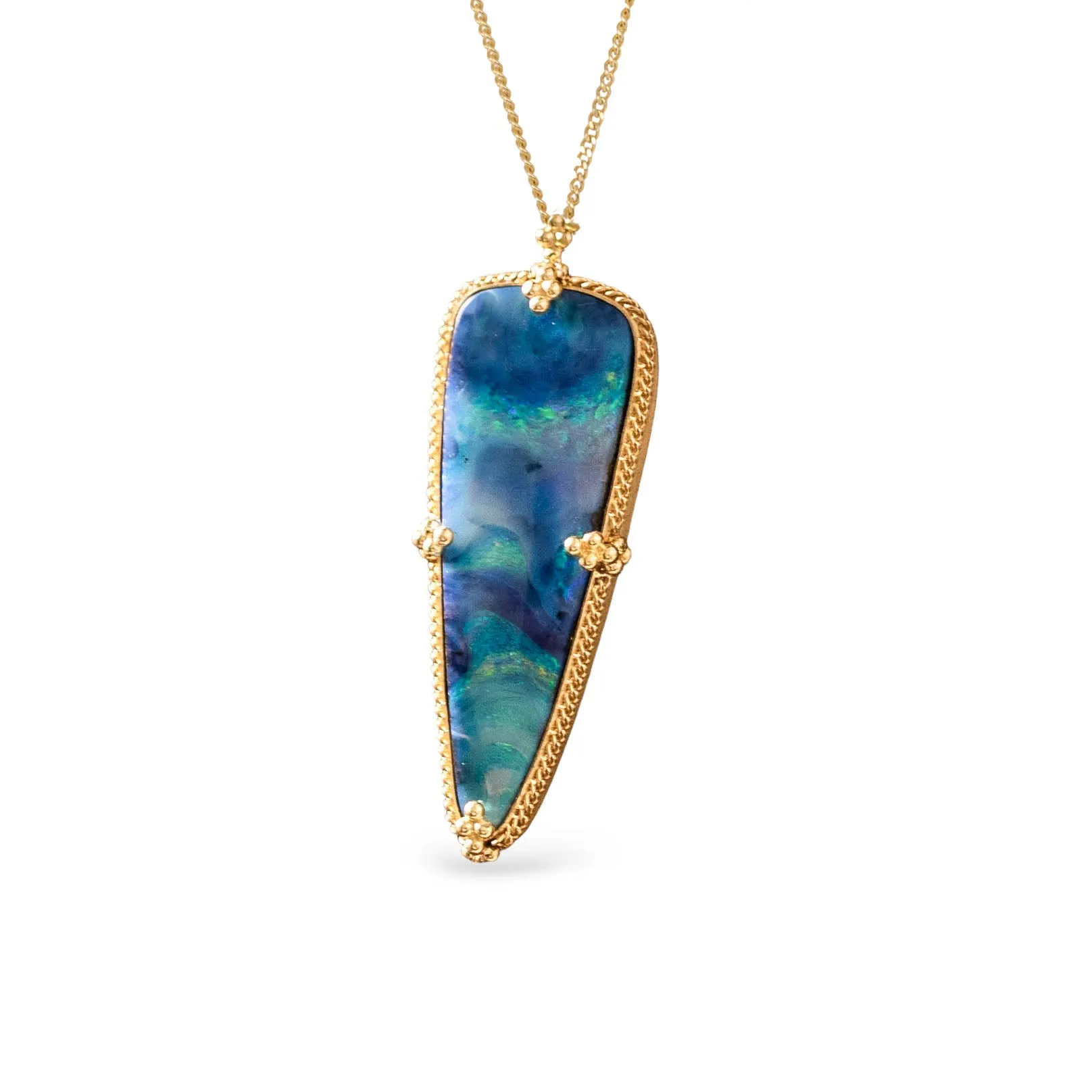 Boulder Opal Galaxy Necklace