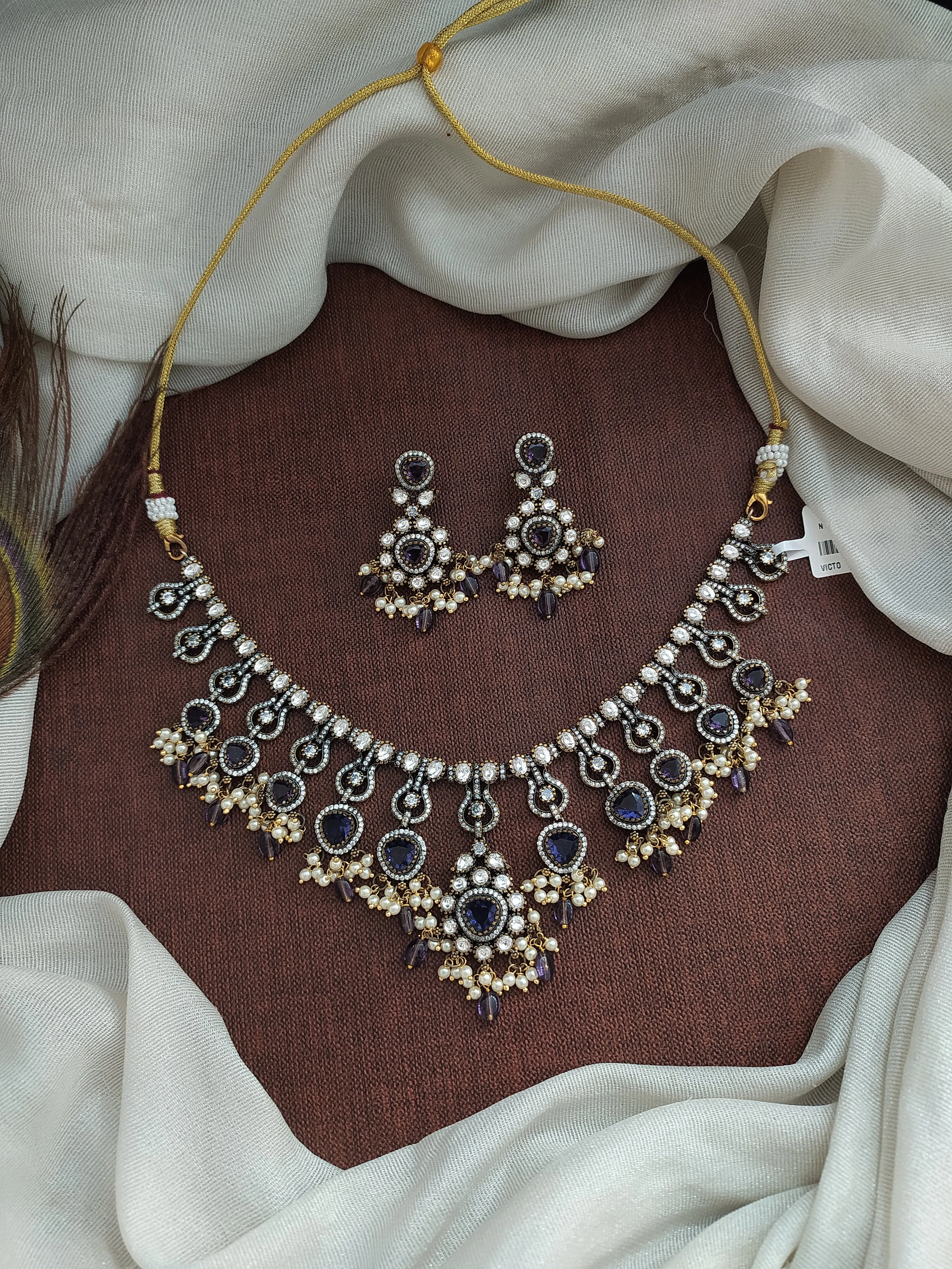 Budget-Friendly Victorian Necklace Set – Festive Special