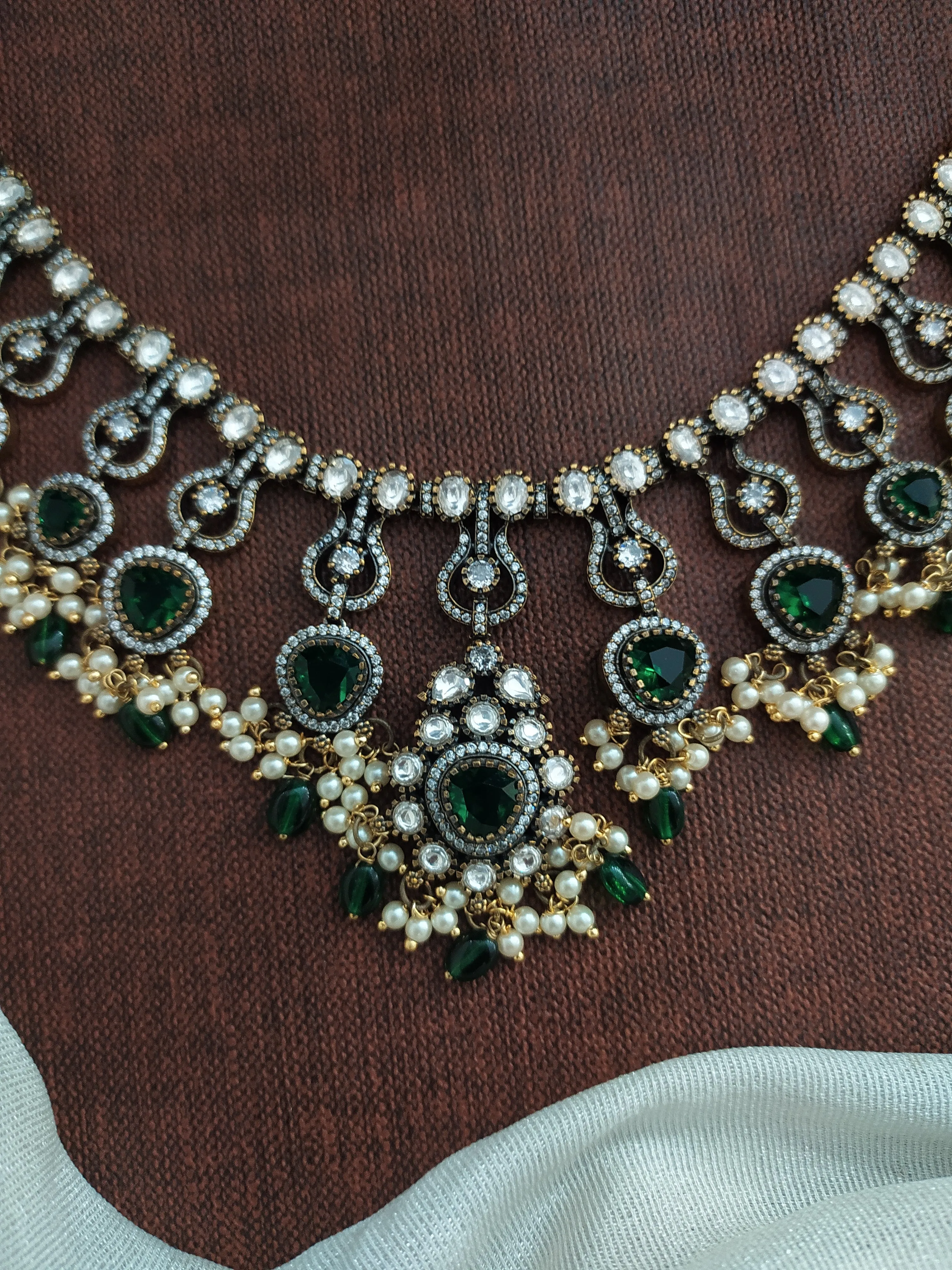 Budget-Friendly Victorian Necklace Set – Festive Special