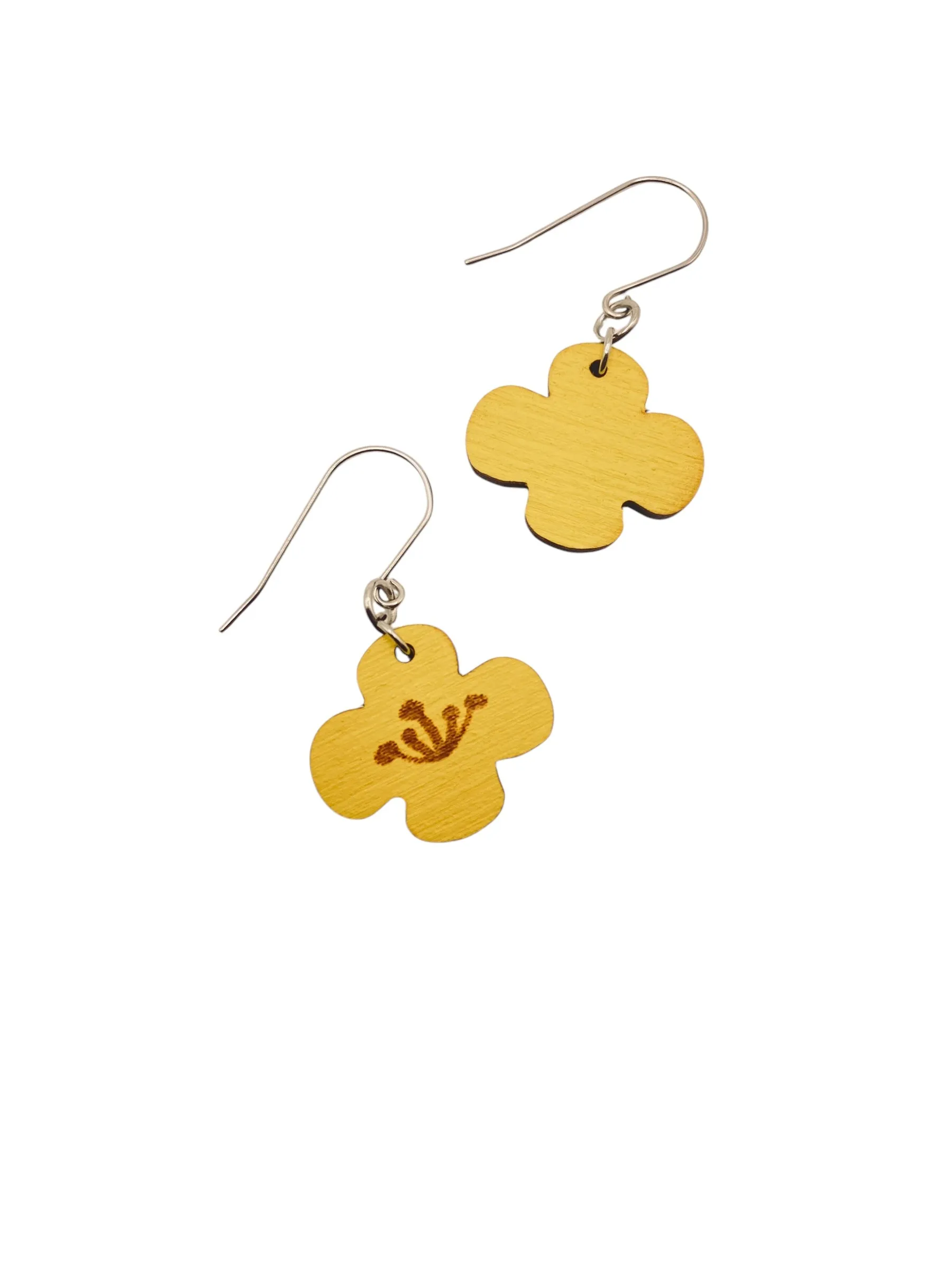 Buttercup Flower Earrings, Lightweight, Hypoallergenic, Made in Vermont