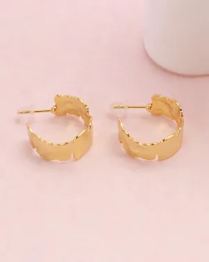 Chloe Gold Irregular Half Hoop Earring