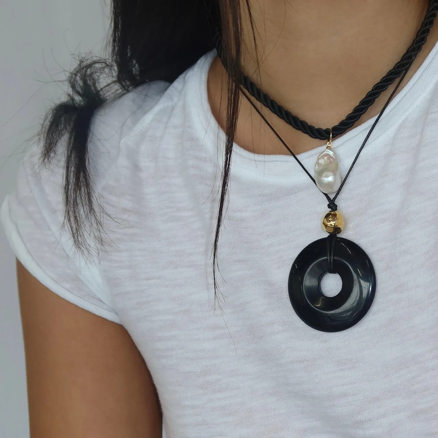 Corsica Necklace in Black