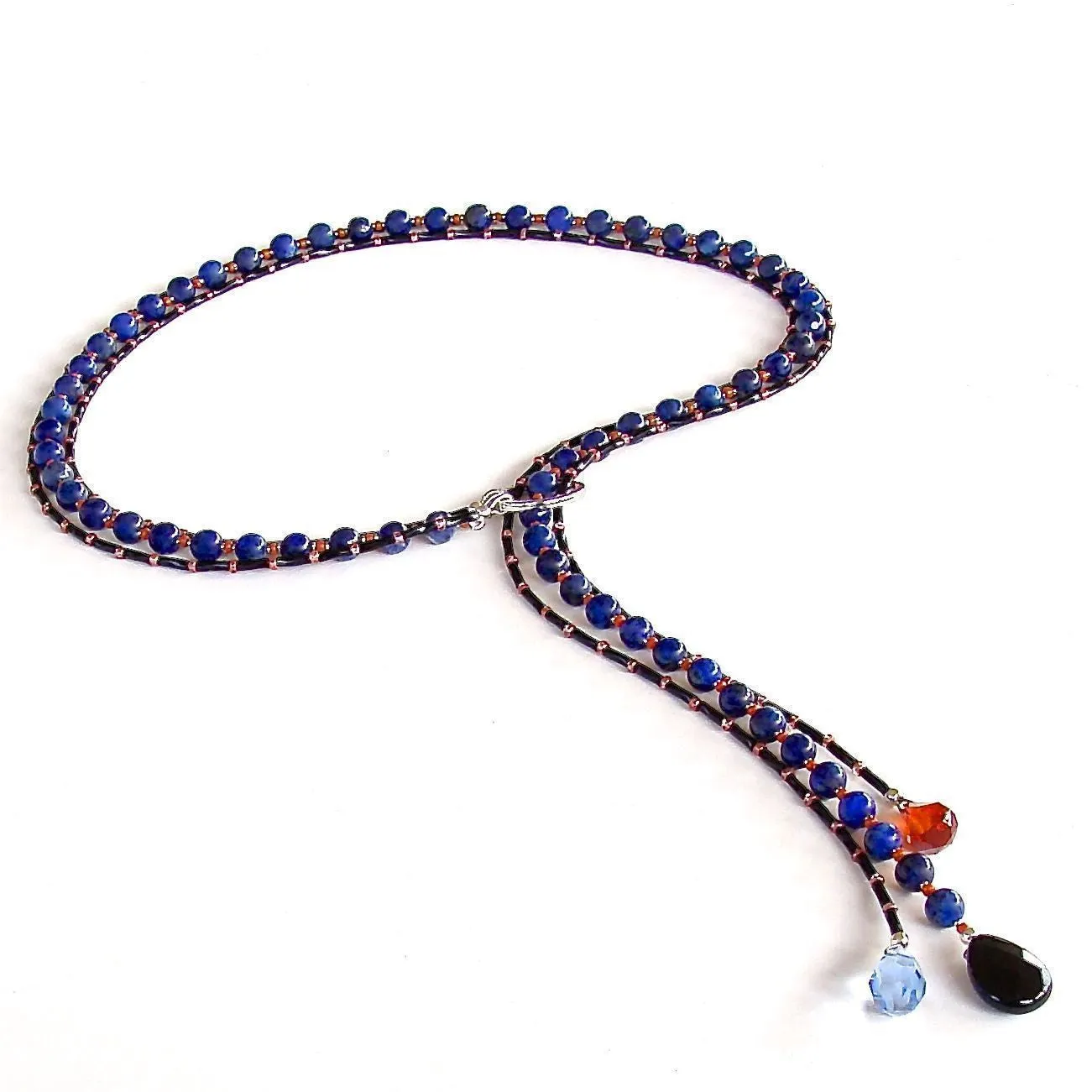 Country Moon: Blue Gemstone Necklace