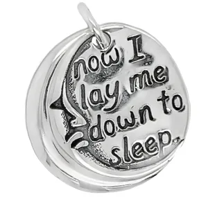 D1851 Now I Lay Me Down To Sleep Moon Pendant