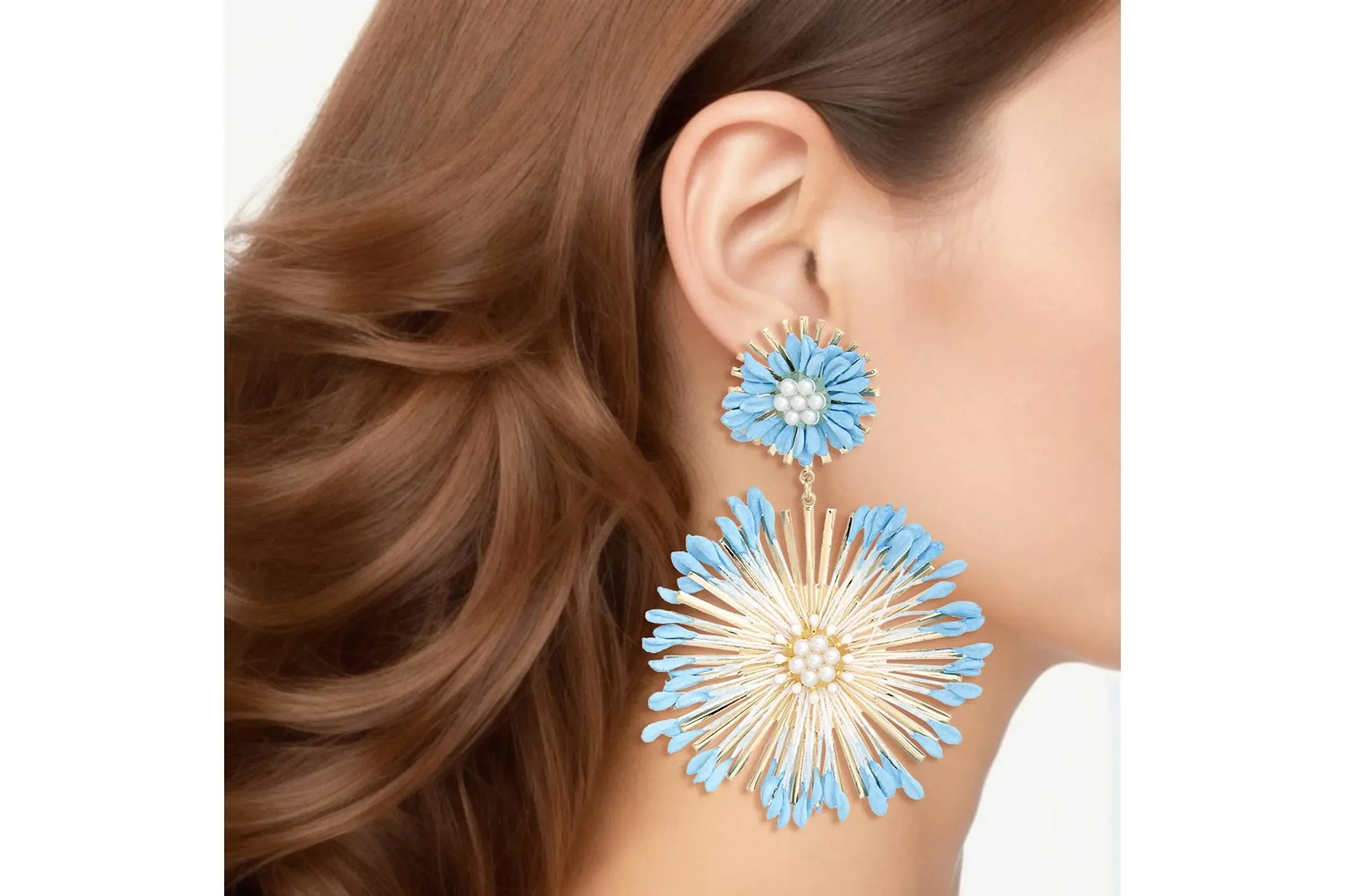 Dangle Wildflower Large Earrings for Women