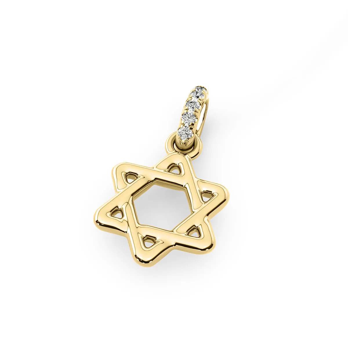 Diamond 14K Bubble Star Pendant