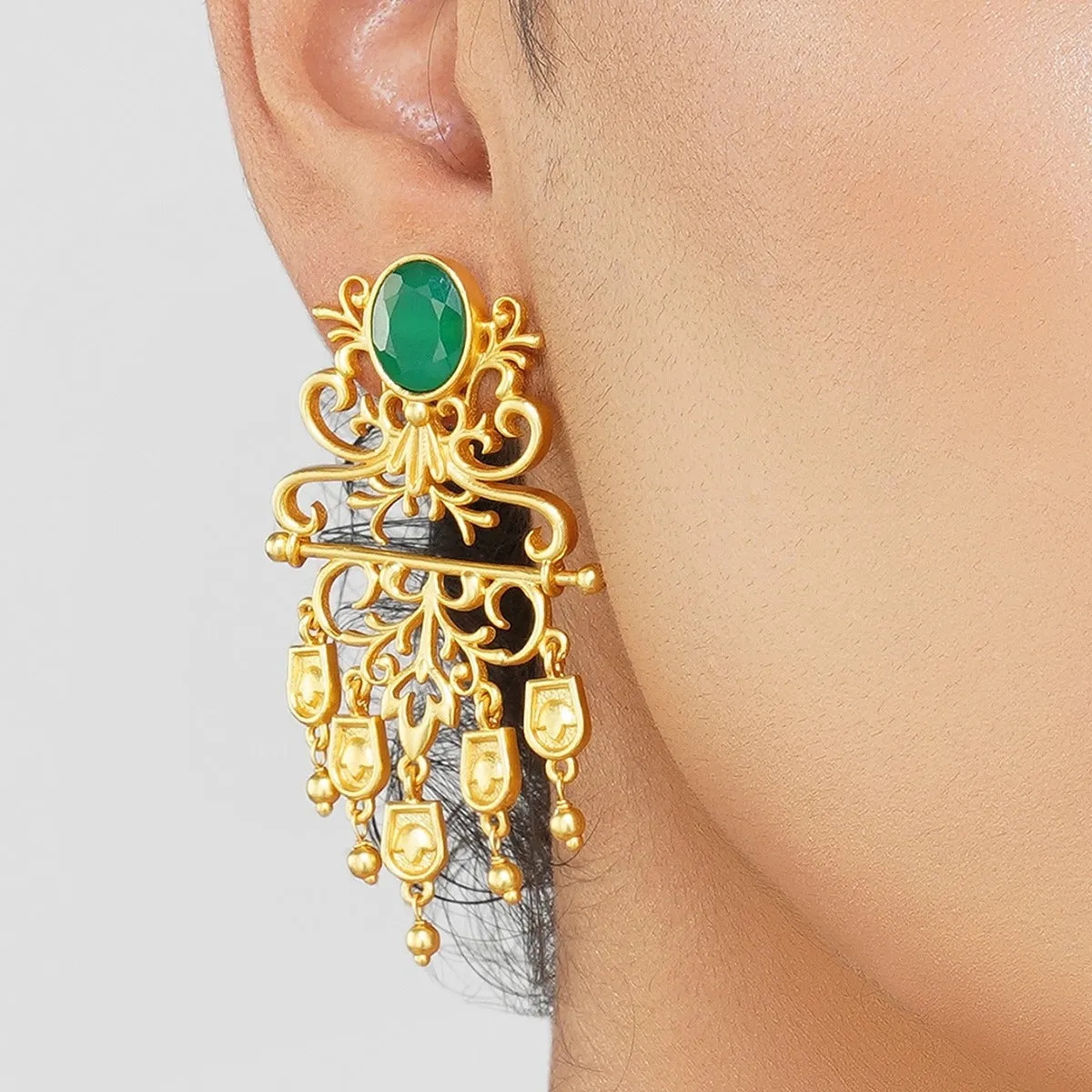 Dreamy Peacock Gift Box with Statement Cuff and Earrings