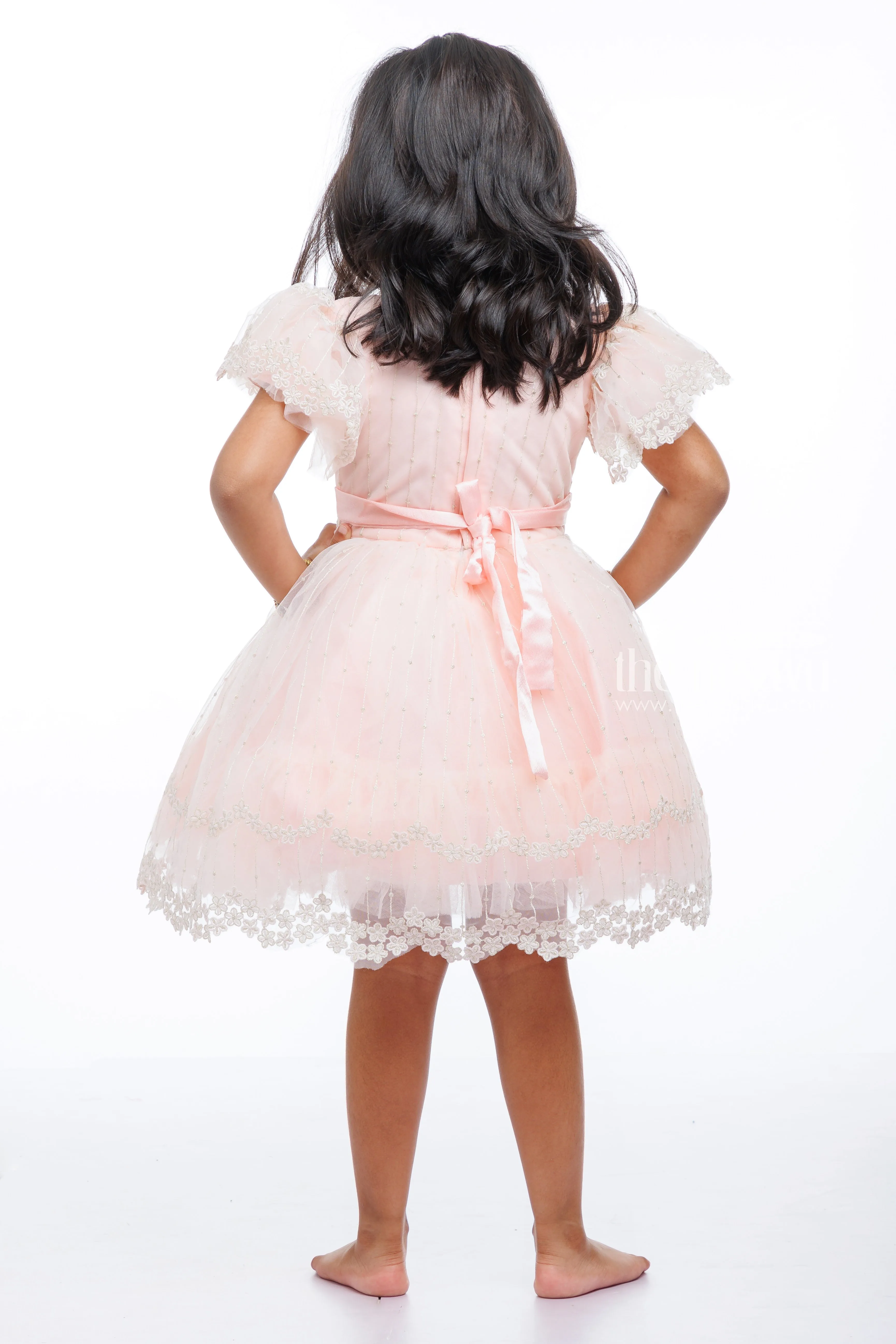 Enchanted Blush Tutu Party Frock: Whimsical Elegance for Girls