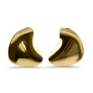 Estate 14k Yellow Gold Freeform Stud Earrings