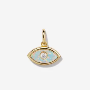 Evil Eye Opal Necklace Charm