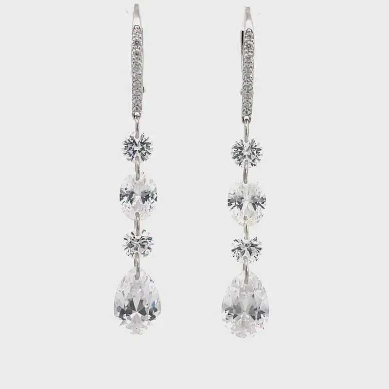 Georgini Mirage Olga Earrings - Silver