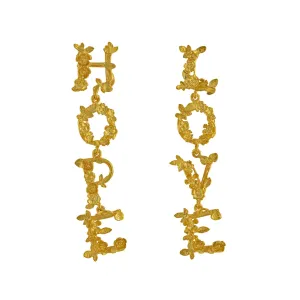 L O V E & H O P E Asymmetric Drop Earrings