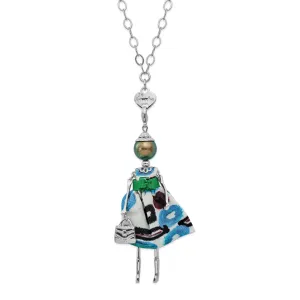 Le Amiche Swarovski Pearl Brown Doll Charm