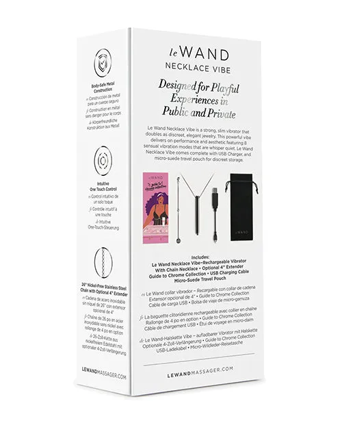 Le Wand Vibrating Necklace - Black