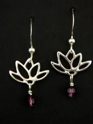 Lotus & Crystal Dangles