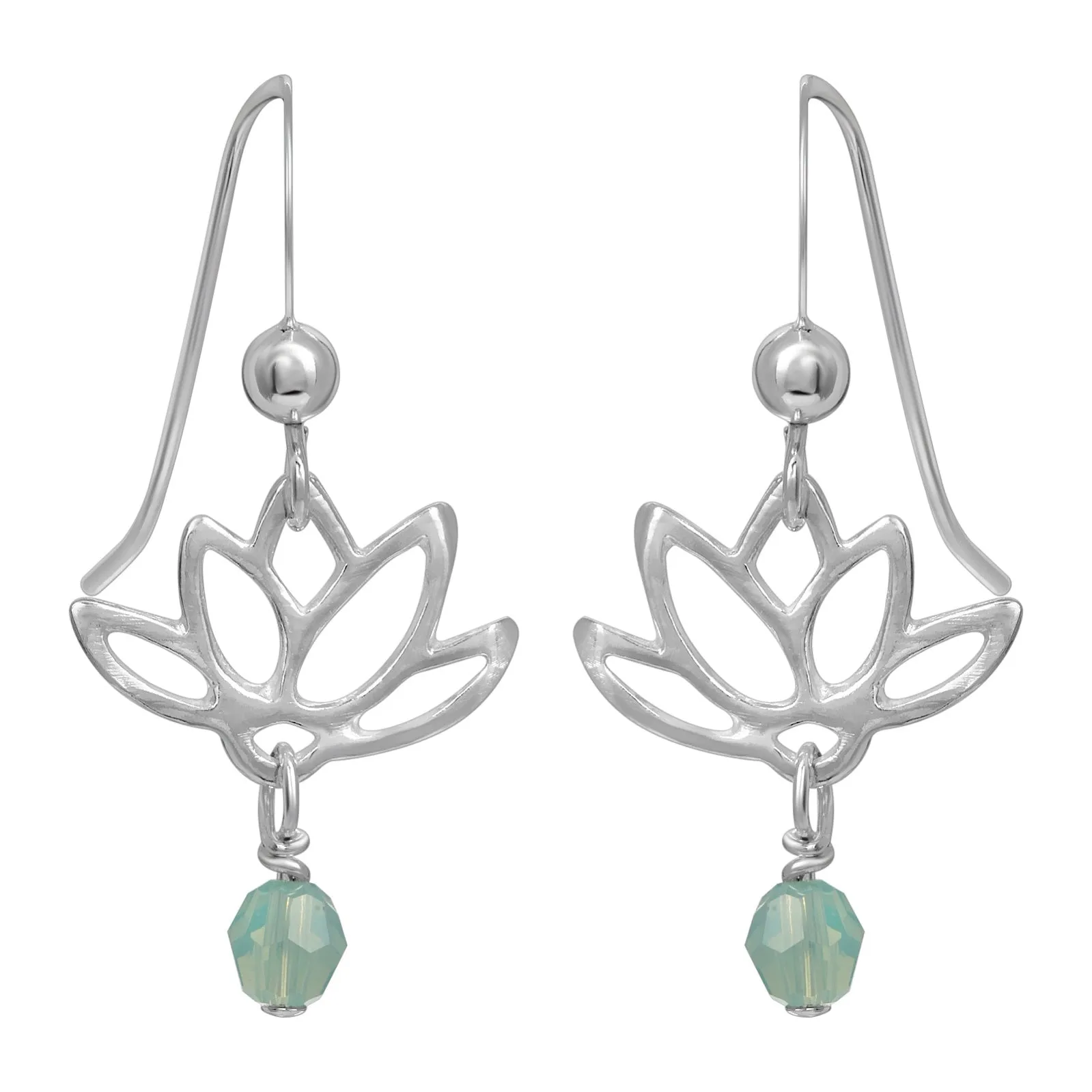 Lotus & Crystal Dangles