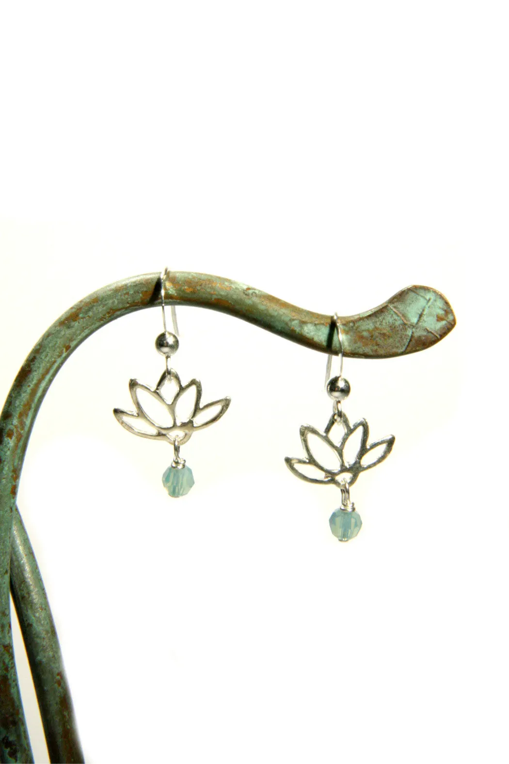 Lotus & Crystal Dangles