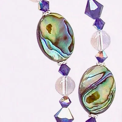 Lucienne: Art Deco Pendant Necklace with Abalone