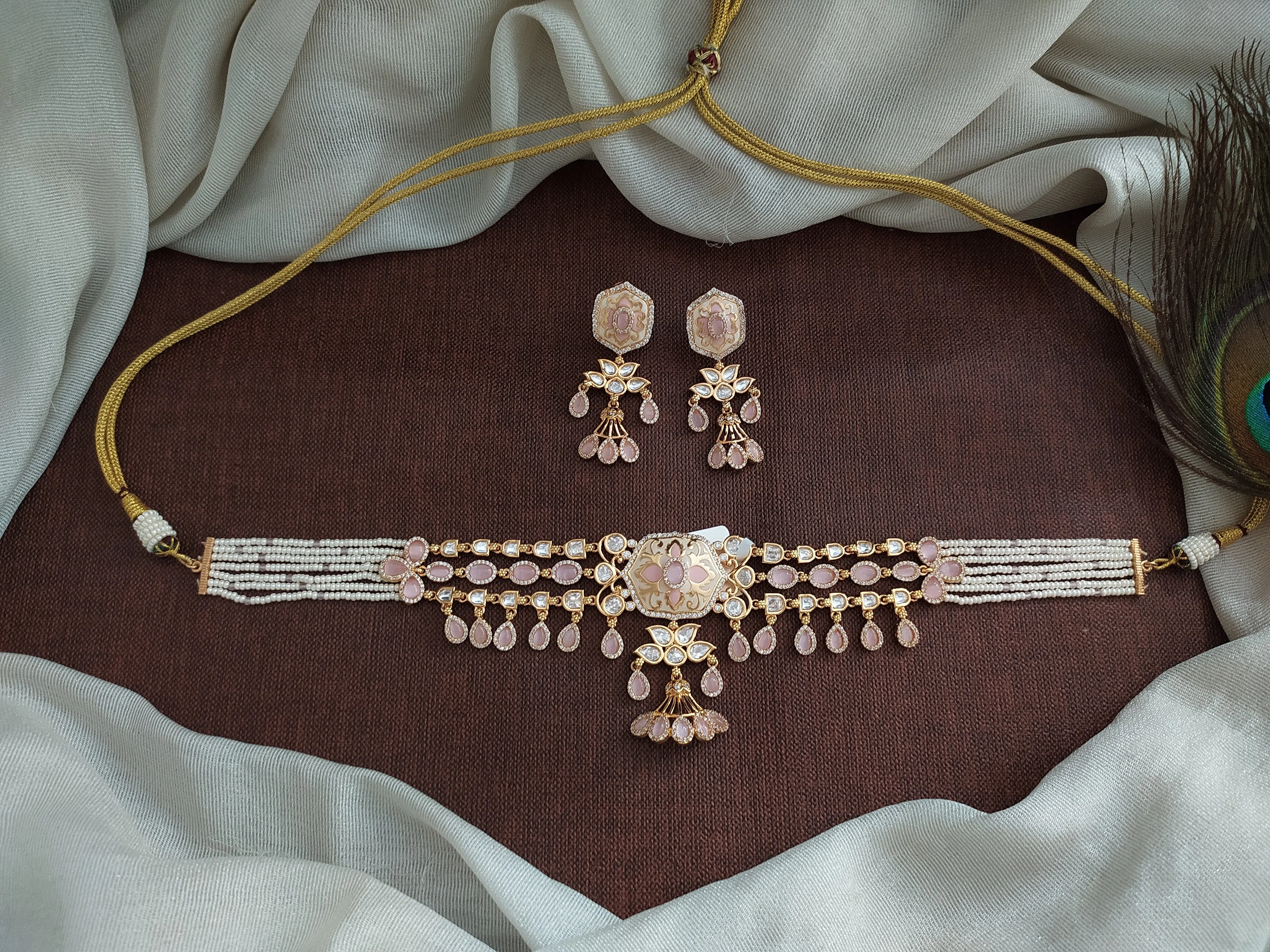 Meenakari Kundan Choker Set