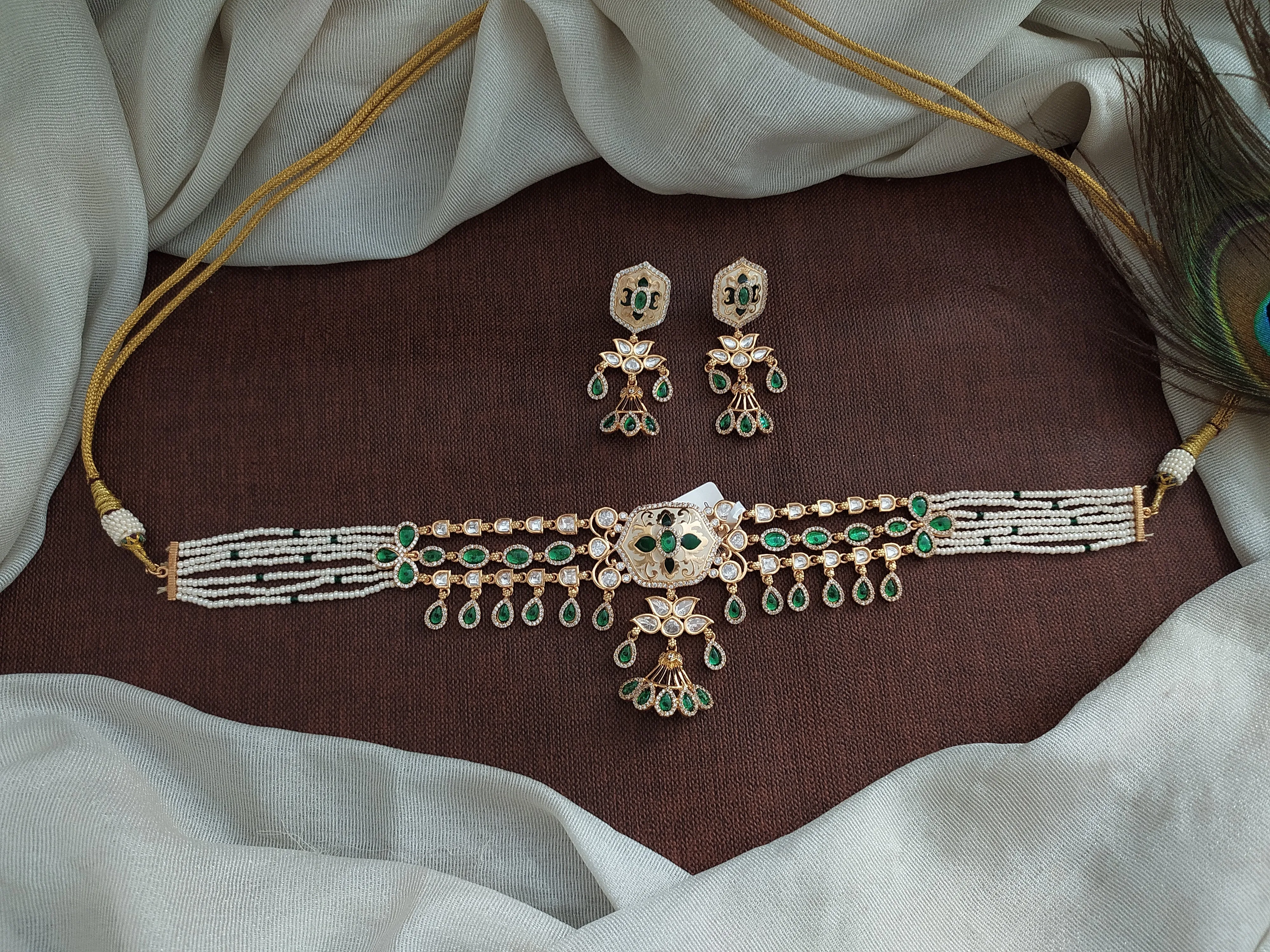 Meenakari Kundan Choker Set