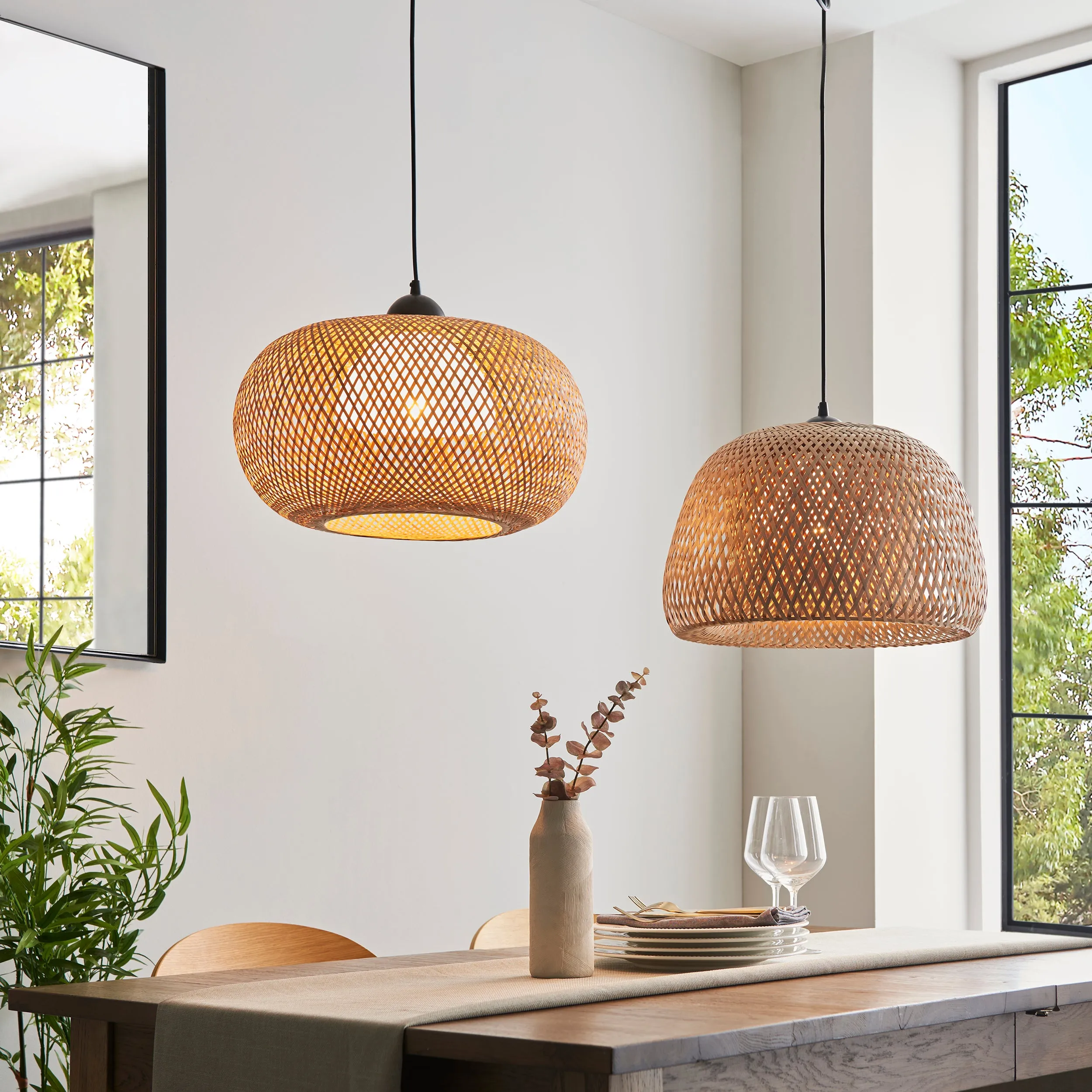 Nordic Breeze Raffia Pendant Light