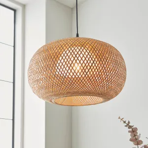 Nordic Breeze Raffia Pendant Light