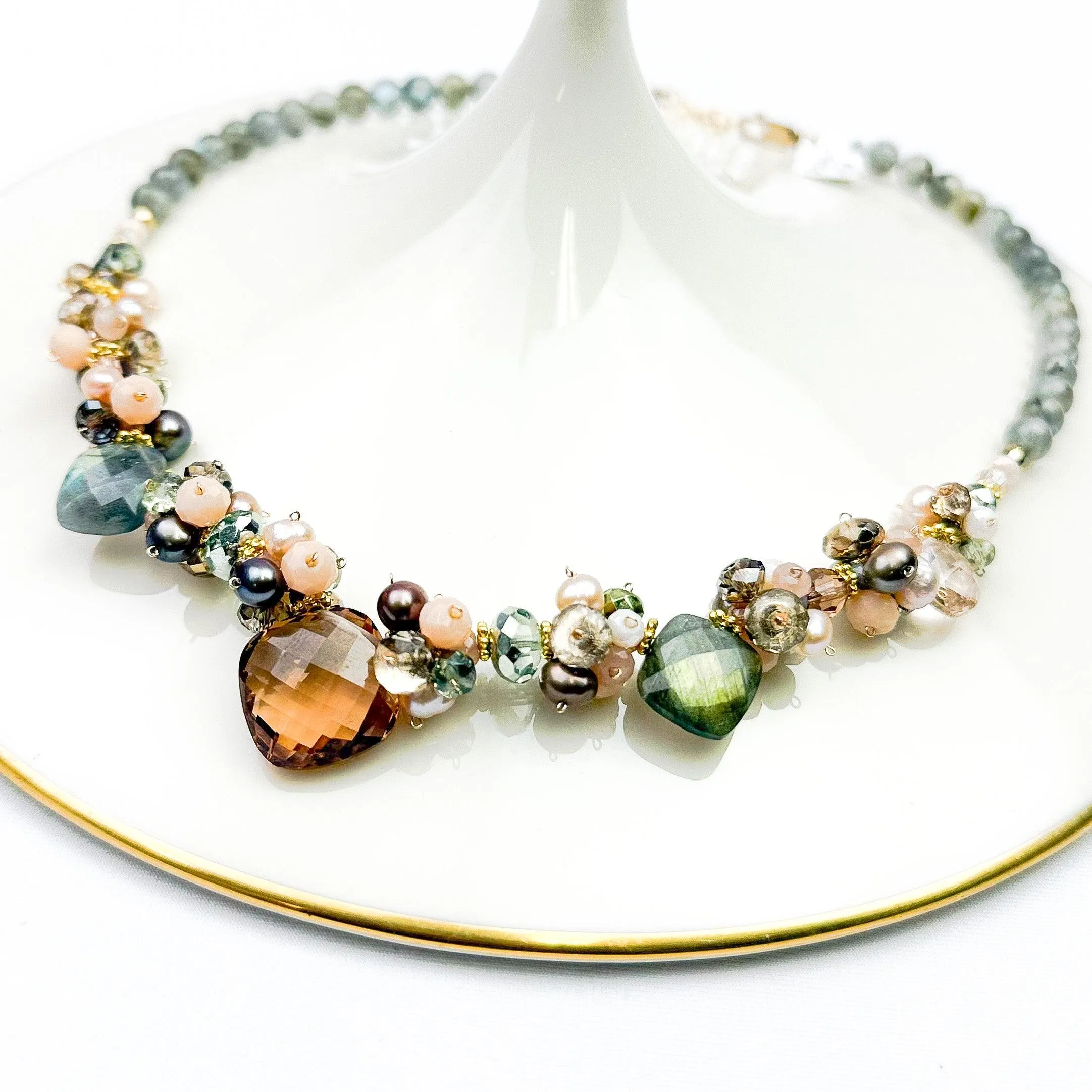 Paris Regina Statement Gemstone Necklace