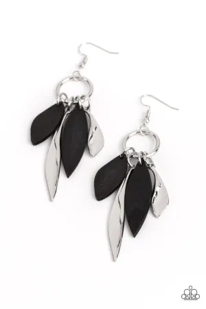 Primal Palette - Black Earrings - Paparazzi Accessories