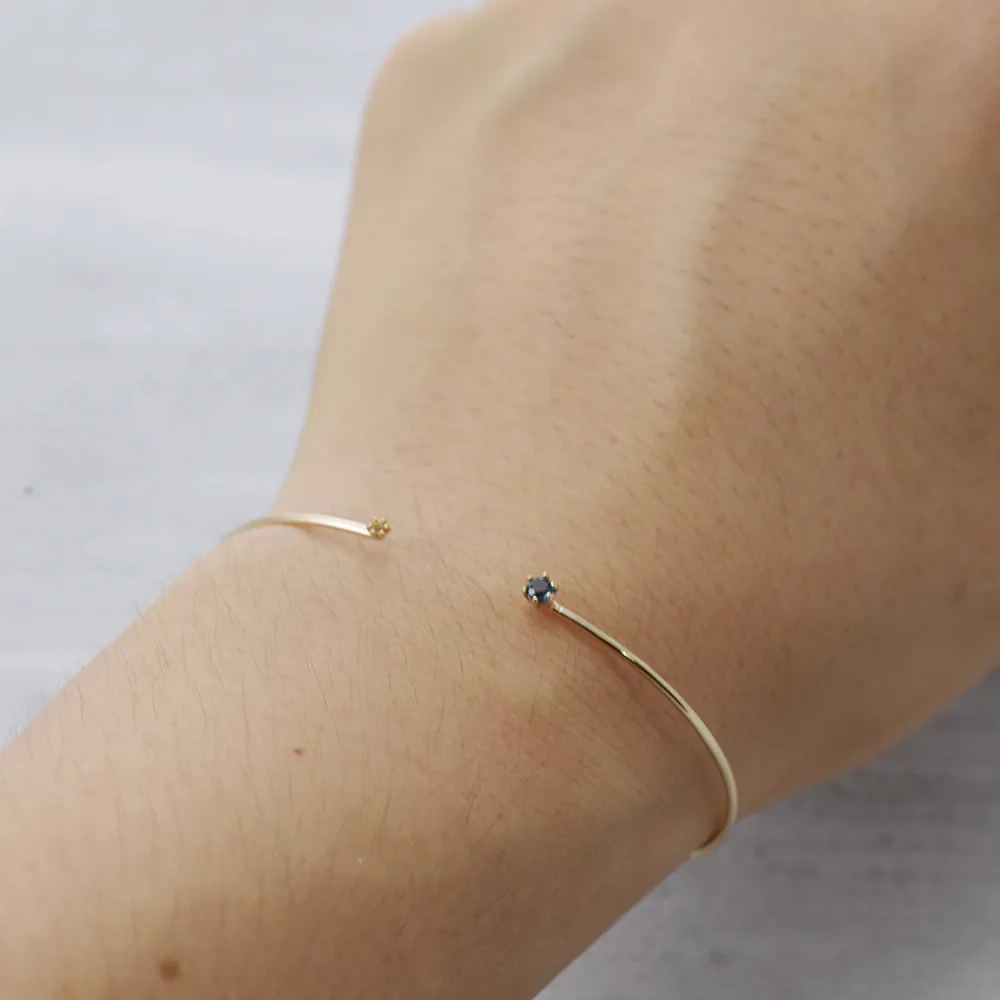 Stardust cuff Bracelet - 14K/ 18K Gold