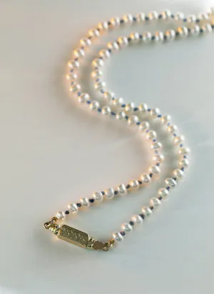 Tatum pearl necklace 14k gold