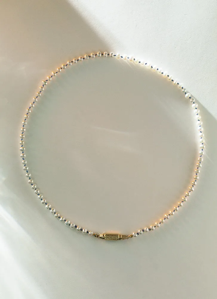 Tatum pearl necklace 14k gold