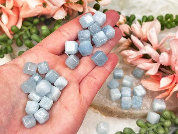 Tiny Aquamarine Cubes