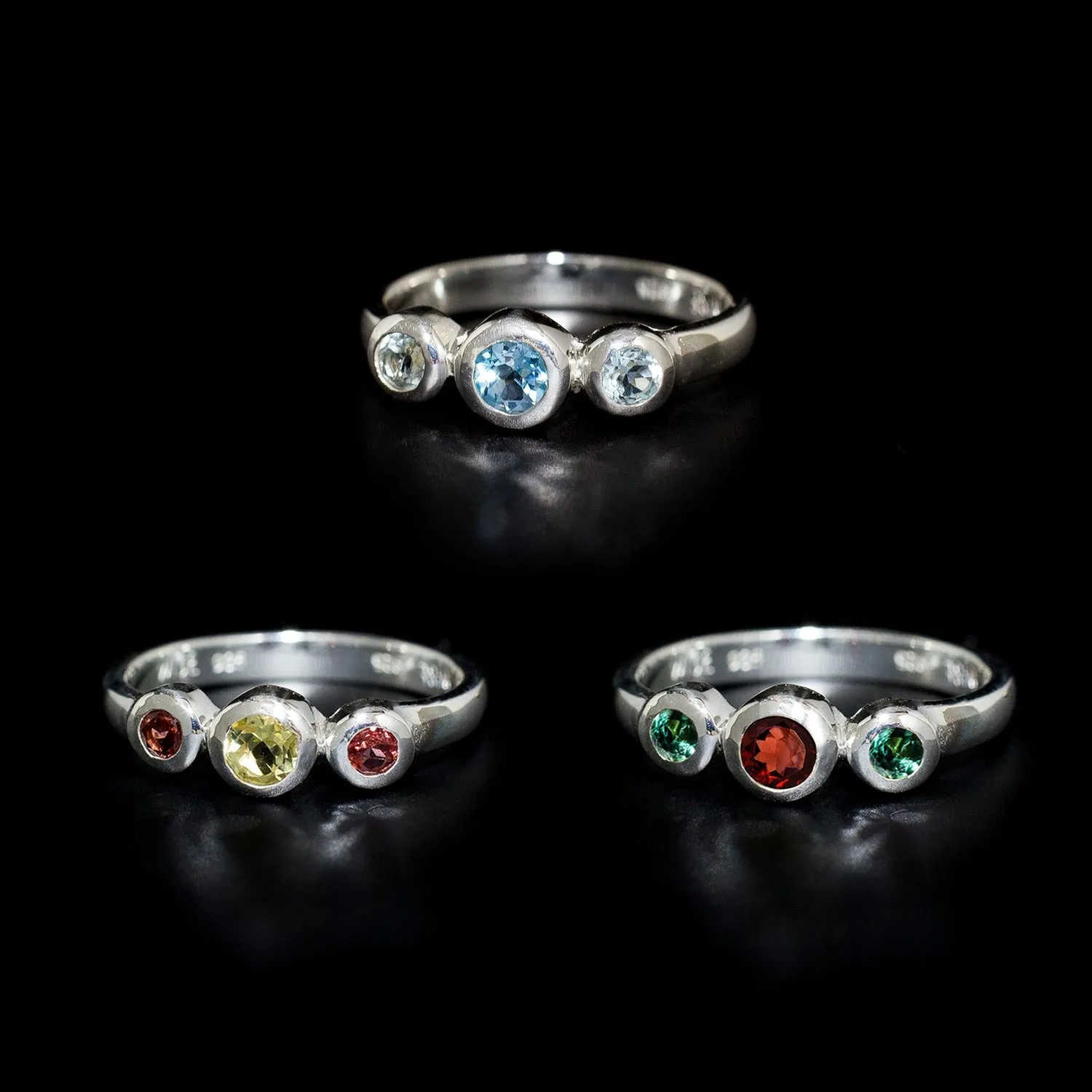 Trilogy Gemstone Ring