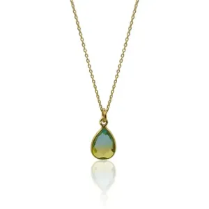 Tropical Aura Drop MINI Gold Necklace