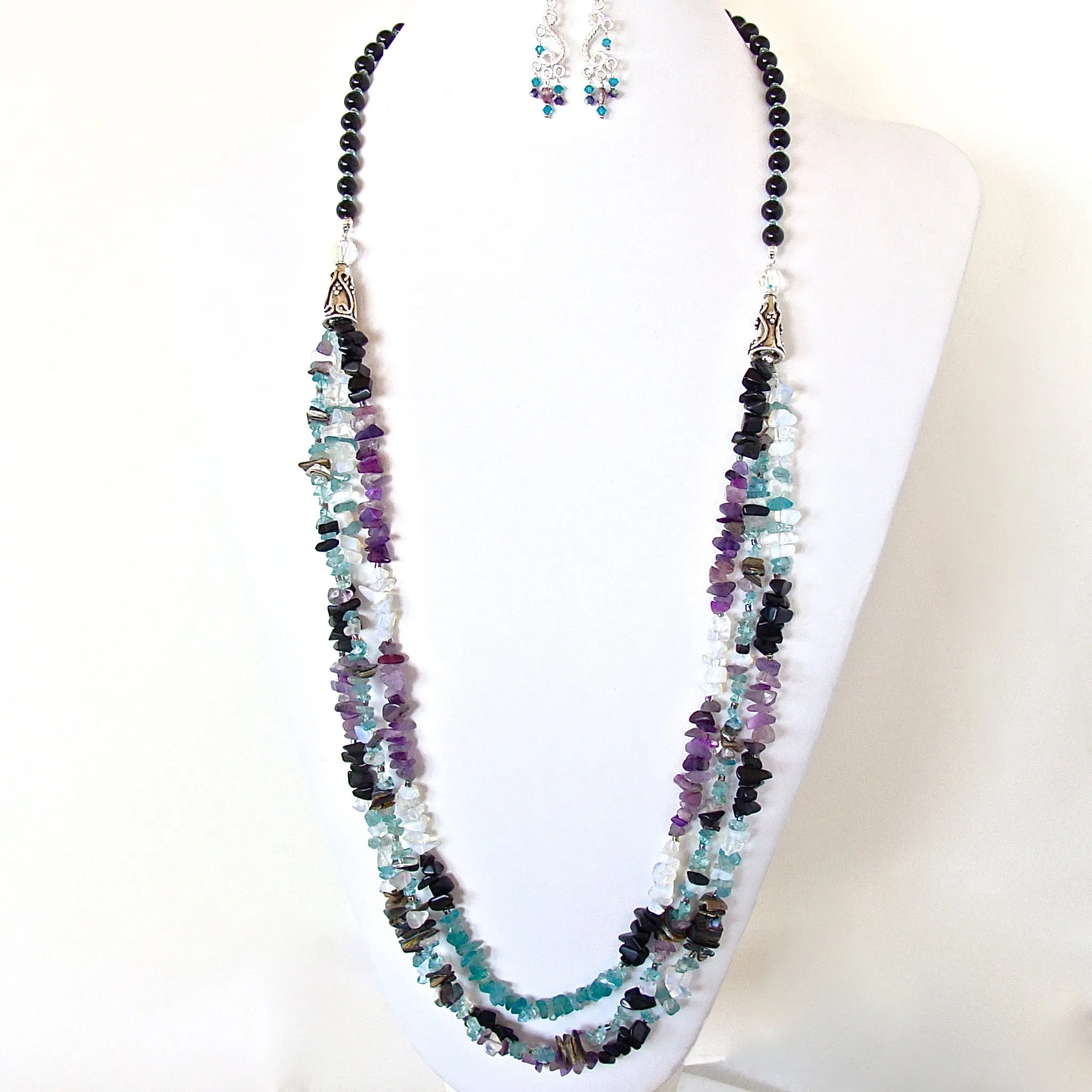 Twyla: Multicolor Gemstone Necklace