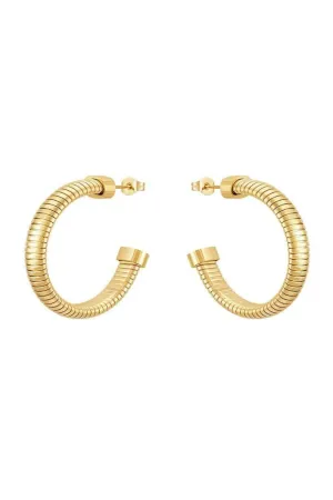 Veronica Gold Hoop Earrings - Final Sale